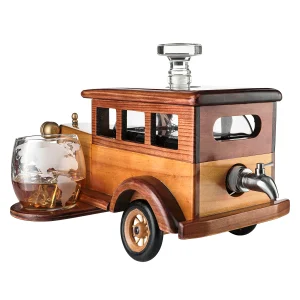 Old Fashioned Car Whiskey Decanter Set