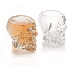 Skull Whiskey Decanter with glasses